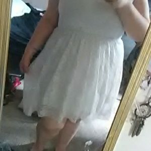 White lace summer angel dress